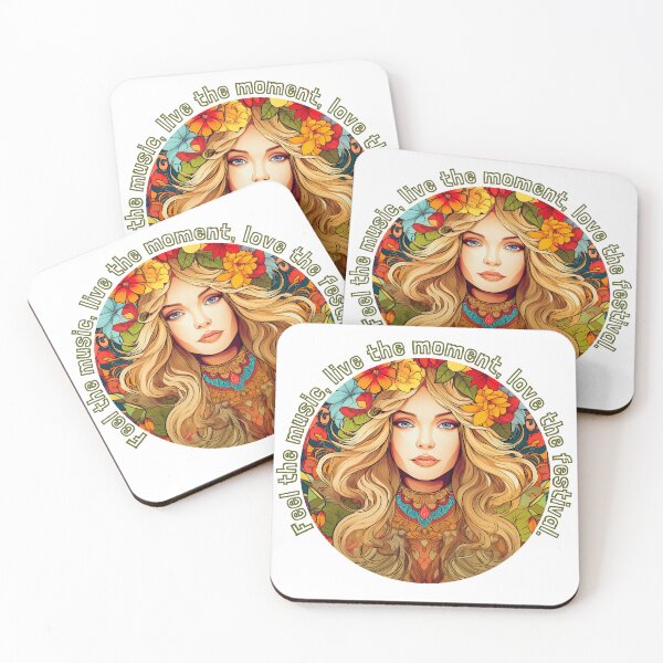 Item preview,  Feel the music, live the moment, love the festival designed and sold by Digitayaa.