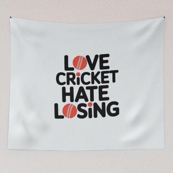 Artikelvorschau, Ich liebe Cricket und hasse es zu verlieren entworfen und verkauft von Jollys-ArtShop.