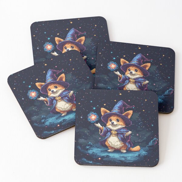 Item preview, Pixel Corgi Wizard designed and sold by Kaos-Bit.