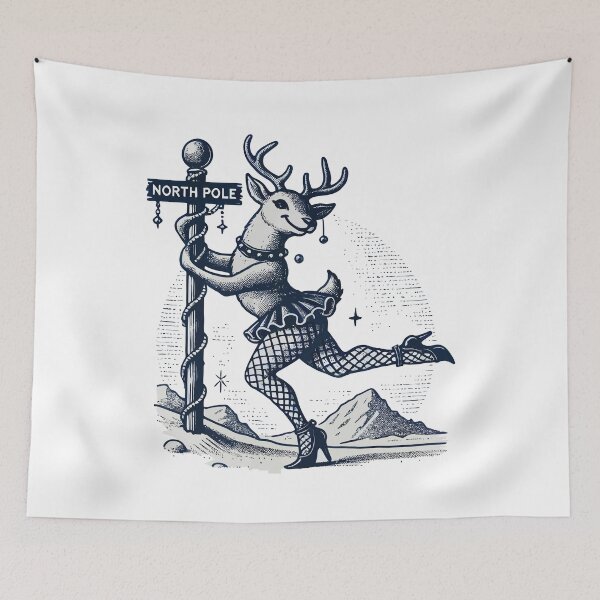 Item preview, Funny Reindeer Pole Dance Christmas designed and sold by LuminOrb.