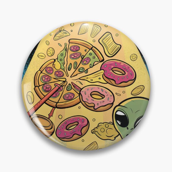 Item preview, Abducido por Snacks – Divertida caricatura de abducción extraterrestre designed and sold by InkspireWay.