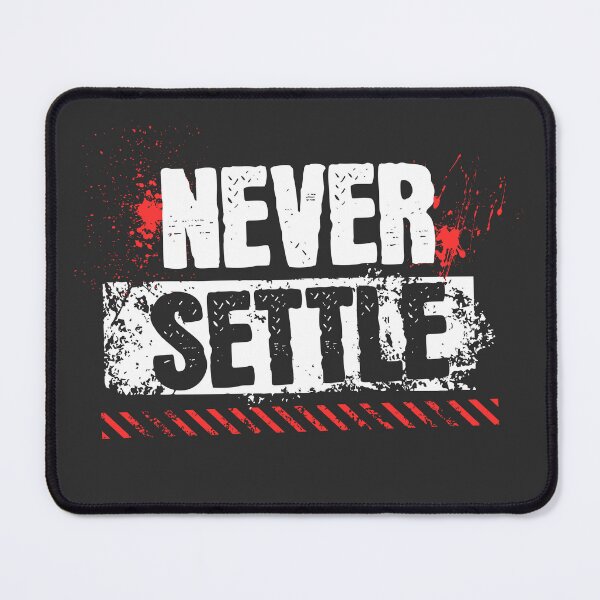 Item preview, Never Settle Motivation Gym Quote designed and sold by munochill.