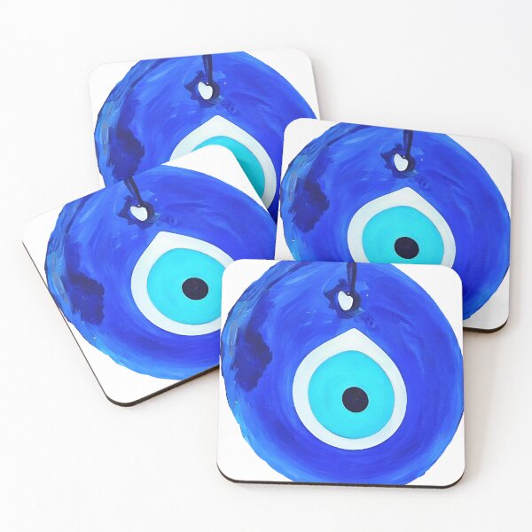 Item preview, Evil eye light blue colours  designed and sold by wallartofmio.