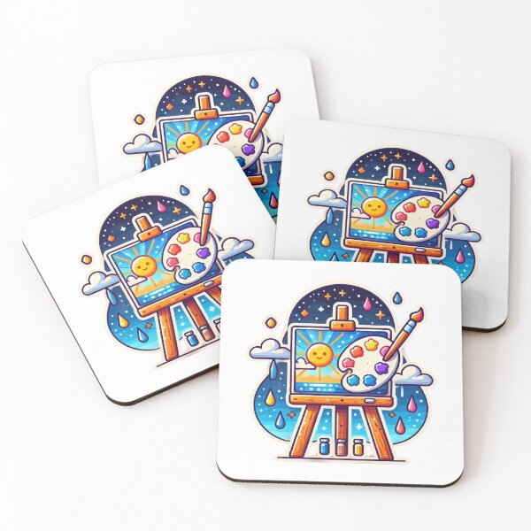 Item preview, Vibrant Paint Easel Design – Modern Artistic Inspiration designed and sold by Psycho-Crazy.