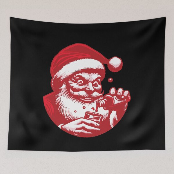 Item preview, Santa Loves Alcohol Christmas Cheer designed and sold by LuminOrb.