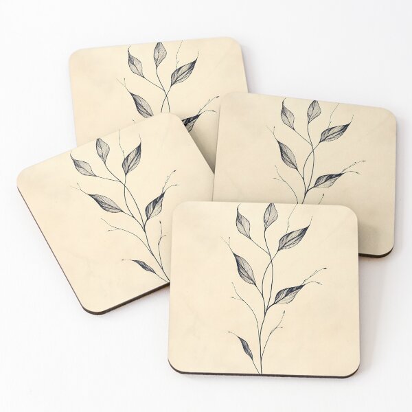 Item preview, Delicate leaves on soft background designed and sold by anytka.