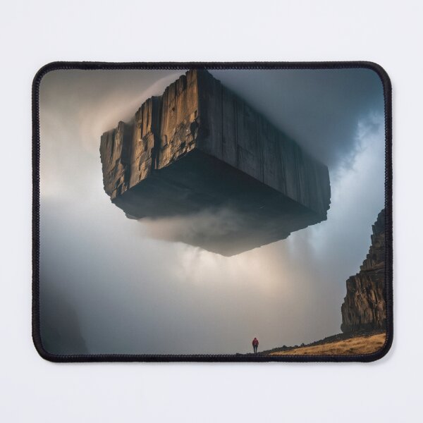Item preview, Standing in awe of the dramatic mountain landscape, with clouds casting shadows over the rugged terrain designed and sold by petrovk.