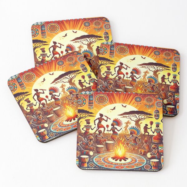 Item preview, Celebration of African Culture - Vibrant Tribal Art designed and sold by Danjala.