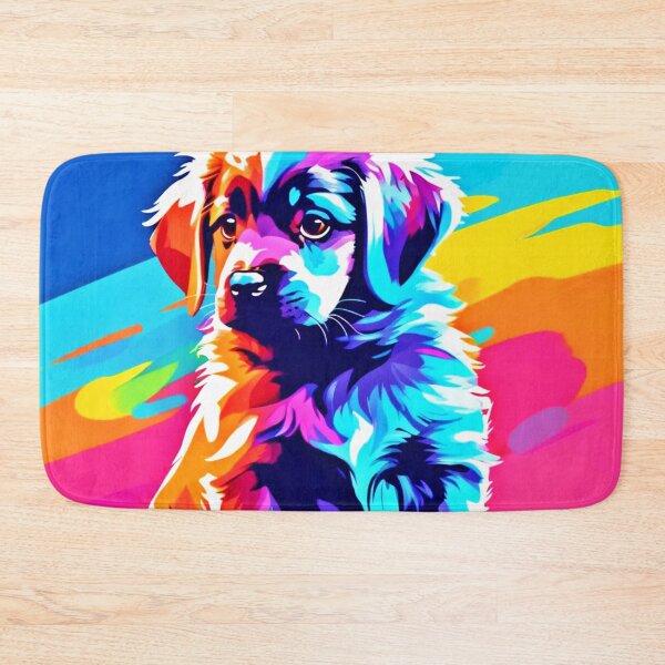 Item preview, Rainbow Hued Dog Art designed and sold by Health And Fitness Posts e-Store.