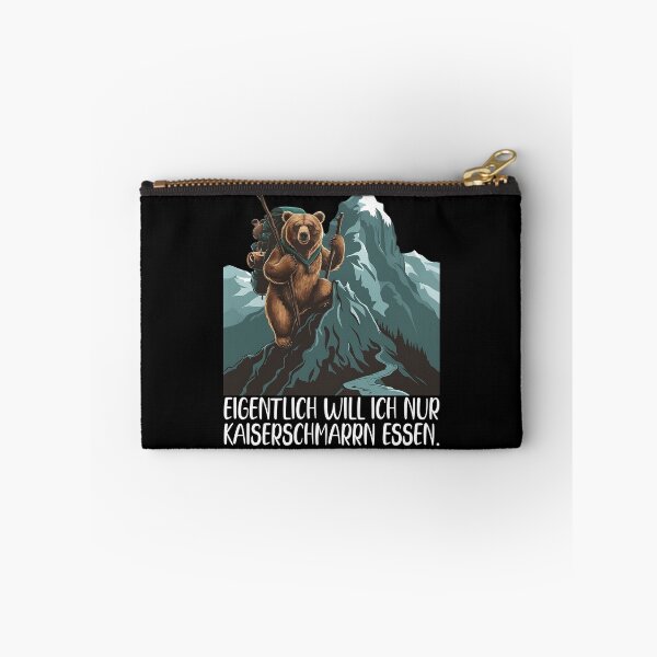 Item preview, Eigentlich Will Ich Nur Kaiserschmarrn Essen - Bär Klettert Auf Einen Schneebedeckten Berg - lustiges Zitat  designed and sold by Smix Pixels.