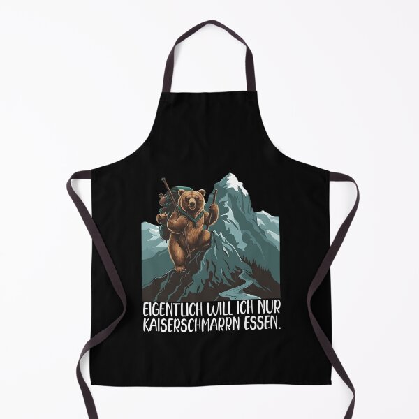 Item preview, Eigentlich Will Ich Nur Kaiserschmarrn Essen - Bär Klettert Auf Einen Schneebedeckten Berg - lustiges Zitat designed and sold by Smix Pixels.