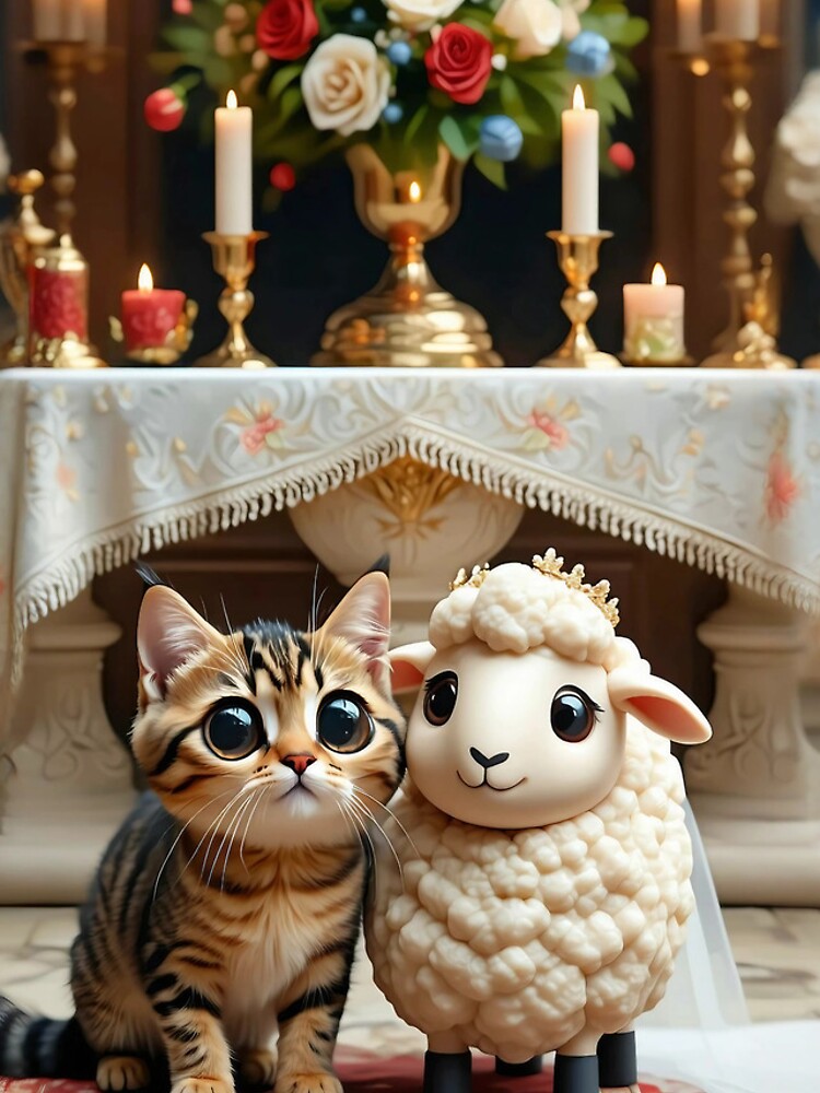 Thumbnail 4 von 4, iPhone-Hülle, cat and sheep in love designt und verkauft von Fluffy-Cat-de.