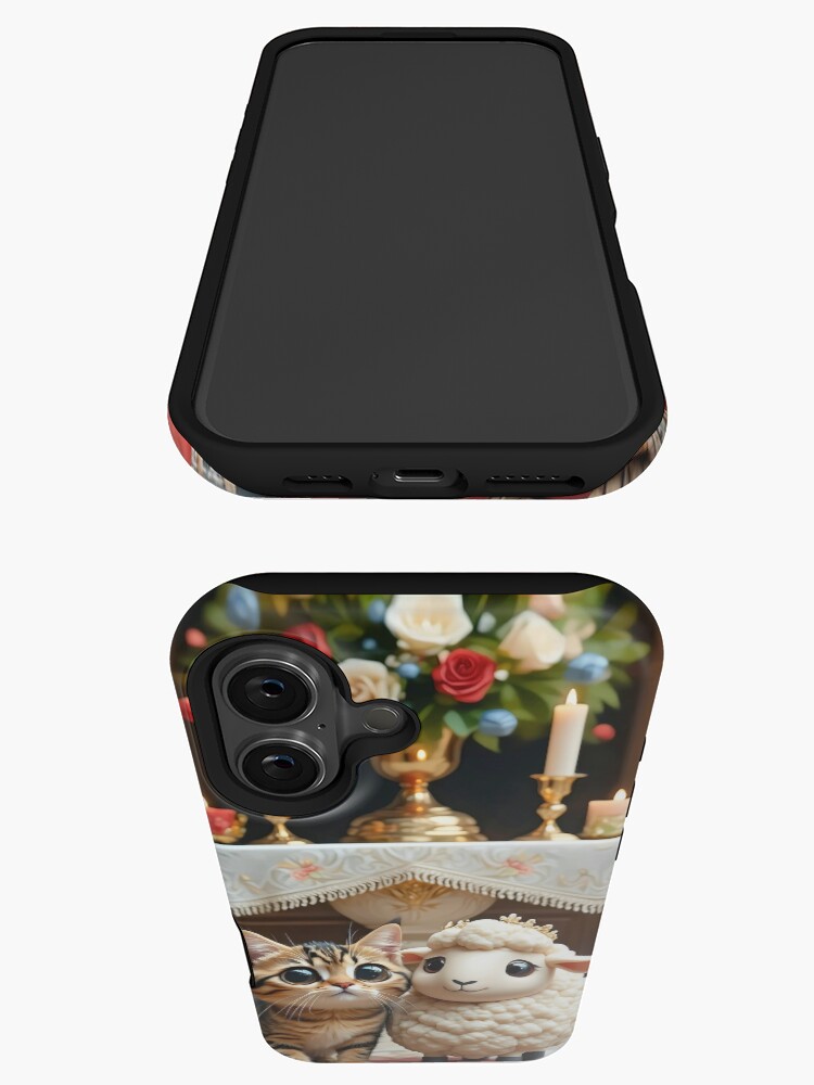 Thumbnail 3 von 4, iPhone-Hülle, cat and sheep in love designt und verkauft von Fluffy-Cat-de.