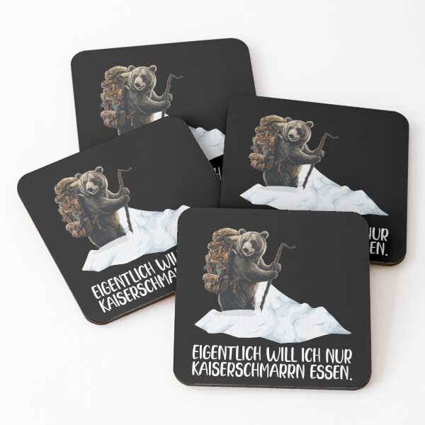 Item preview, Eigentlich Will Ich Nur Kaiserschmarrn Essen - Bär Klettert Auf Einen Schneebedeckten Berg - lustiges Zitat designed and sold by Smix Pixels.