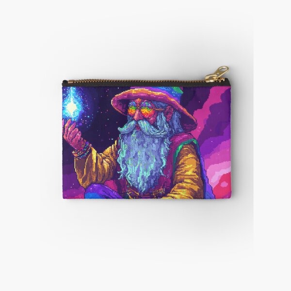 Item preview, Space Wizard Rainbow Pixel Art designed and sold by Kaos-Bit.