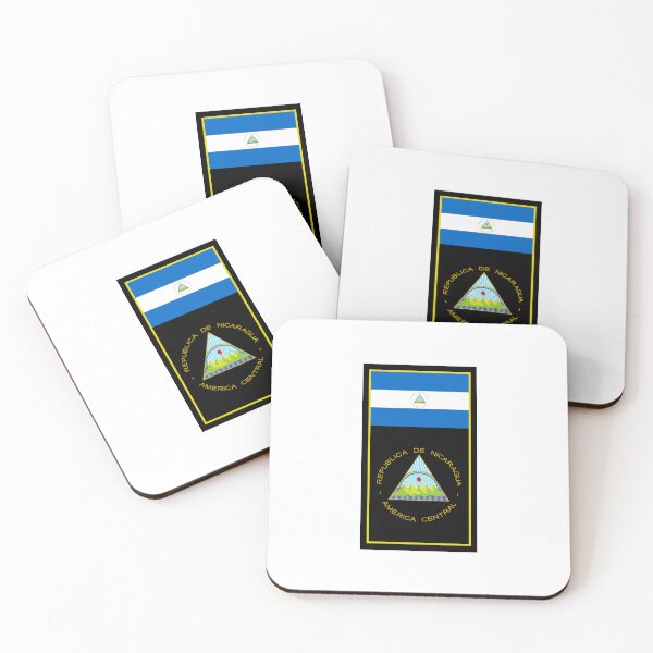 Item preview, Nicaragua Flag & Coat of arms designed and sold by adamst555.