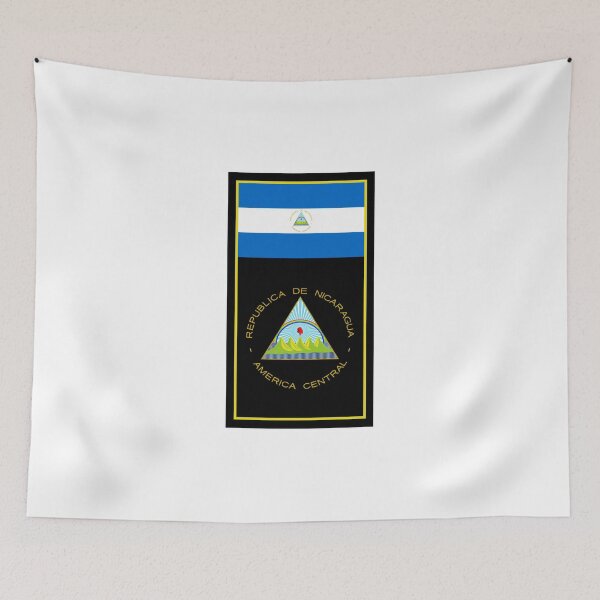 Item preview, Nicaragua Flag & Coat of arms designed and sold by adamst555.
