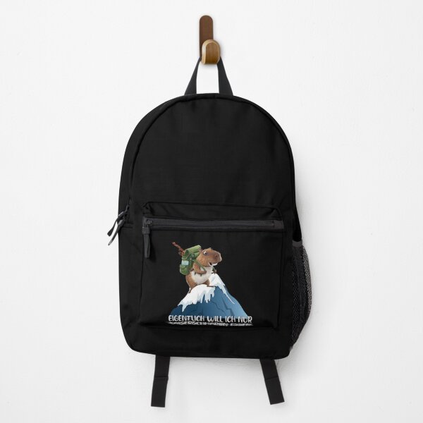 Item preview, Eigentlich Will Ich Nur Kaiserschmarrn Essen - Wasserschwein Klettert Auf Einen Schneebedeckten Berg - lustiges Zitat  designed and sold by Smix Pixels.