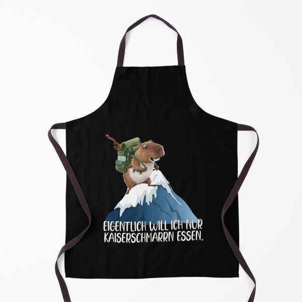 Item preview, Eigentlich Will Ich Nur Kaiserschmarrn Essen - Wasserschwein Klettert Auf Einen Schneebedeckten Berg - lustiges Zitat  designed and sold by Smix Pixels.