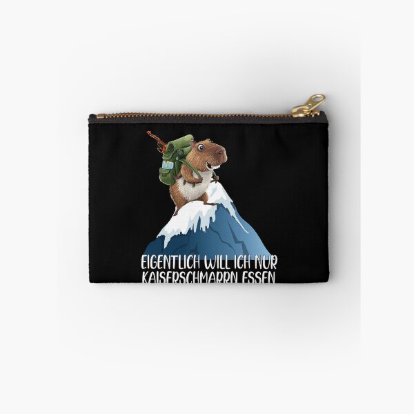 Item preview, Eigentlich Will Ich Nur Kaiserschmarrn Essen - Wasserschwein Klettert Auf Einen Schneebedeckten Berg - lustiges Zitat  designed and sold by Smix Pixels.