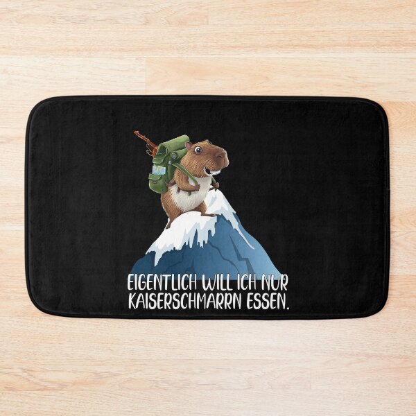 Item preview, Eigentlich Will Ich Nur Kaiserschmarrn Essen - Wasserschwein Klettert Auf Einen Schneebedeckten Berg - lustiges Zitat  designed and sold by Smix Pixels.
