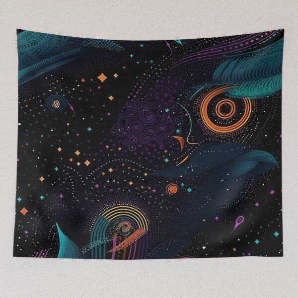 Item preview, Abstract Swirling Space Pattern designed and sold by bubblegoth.