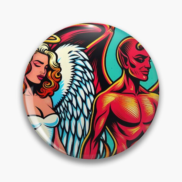Item preview, angel and devil designed and sold by redmoon64.