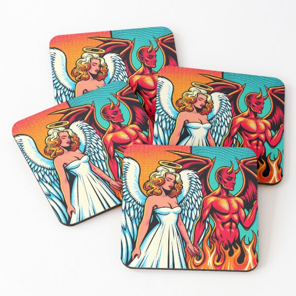 Item preview, angel and devil designed and sold by redmoon64.