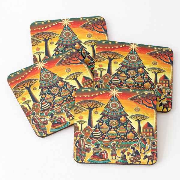 Item preview, African Christmas Celebration - Festive Tribal Art designed and sold by Danjala.