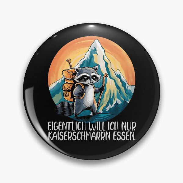 Item preview, Eigentlich Will Ich Nur Kaiserschmarrn Essen - Waschbär Klettert Auf Einen Berg - lustiges Zitat  designed and sold by Smix Pixels.