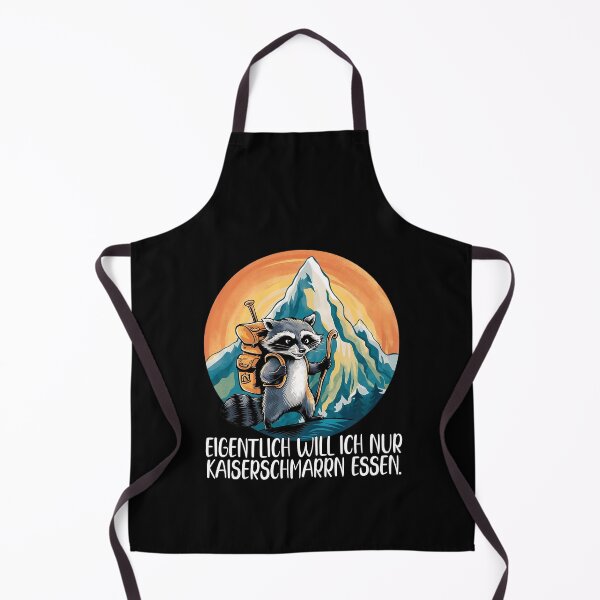 Artikelvorschau, Eigentlich Will Ich Nur Kaiserschmarrn Essen - Waschbär Klettert Auf Einen Berg - lustiges Zitat entworfen und verkauft von Smix Pixels.