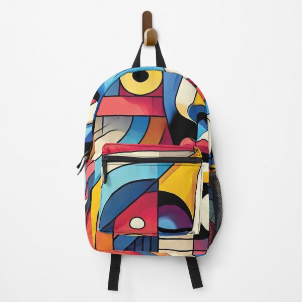 Item preview, Colorful Abstract Face Design designed and sold by PawtopiaDesigns.