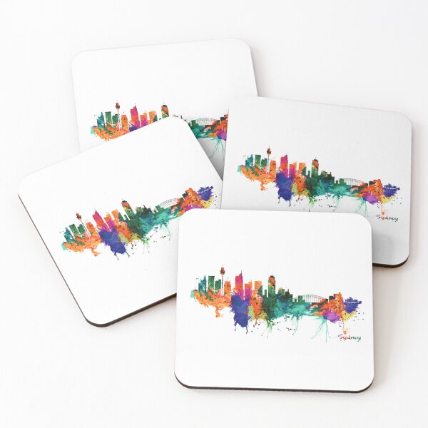 Artikelvorschau, Sydney watercolor skyline entworfen und verkauft von caracatita75.