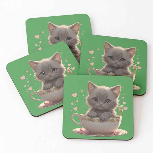 Item preview, Kitten in a Cup, ideal Gift designed and sold by Indoni.