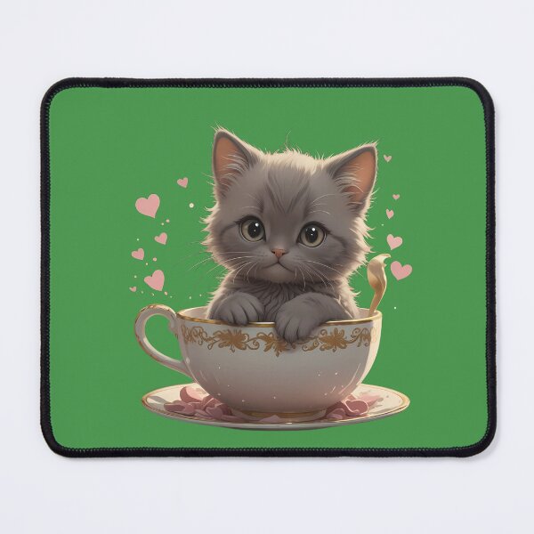 Item preview, Kitten in a Cup, ideal Gift designed and sold by Indoni.