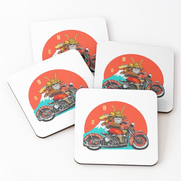 Item preview, Unique Santa Samurai , Cool Christmas Biker , Festive Holiday , Motorbike Santa , Fun Xmas Gift Idea designed and sold by Indyadizine.