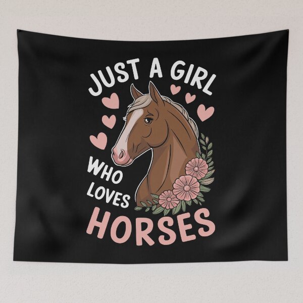 Item preview, Just A Girl Who Loves Horses designed and sold by InsanseCreation.