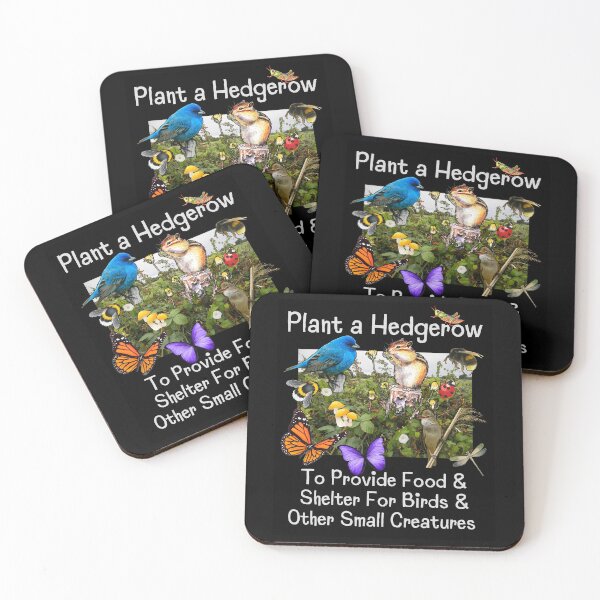 Item preview, Plant A Hedgerow Help Wildlife & Insects Design designed and sold by EarthArtDesigns.