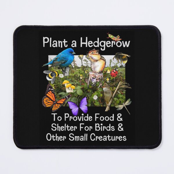 Item preview, Plant A Hedgerow Help Wildlife & Insects Design designed and sold by EarthArtDesigns.