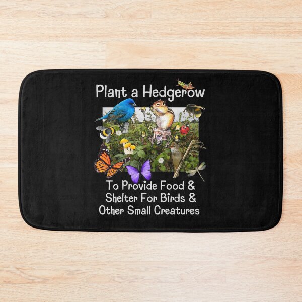 Item preview, Plant A Hedgerow Help Wildlife & Insects Design designed and sold by EarthArtDesigns.