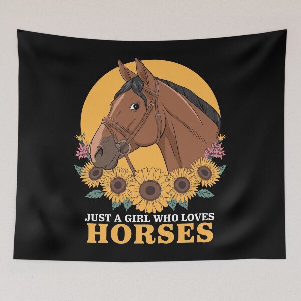 Item preview, Just A Girl Who Loves Horses designed and sold by InsanseCreation.