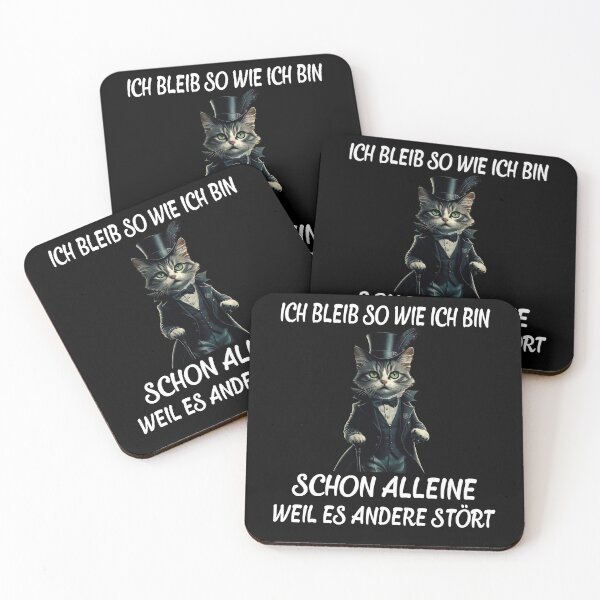Item preview, Ich Bleib So Wie Ich Bin Schon Alleine Weil Es Andere Stört - Cool Katze designed and sold by Smix Pixels.