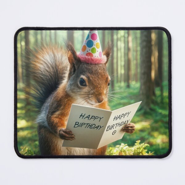 Item preview, Birthday Squirrel designed and sold by Maria Dryfhout.
