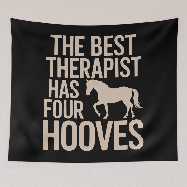 Item preview, The Best Therapist Has Four Hooves designed and sold by InsanseCreation.
