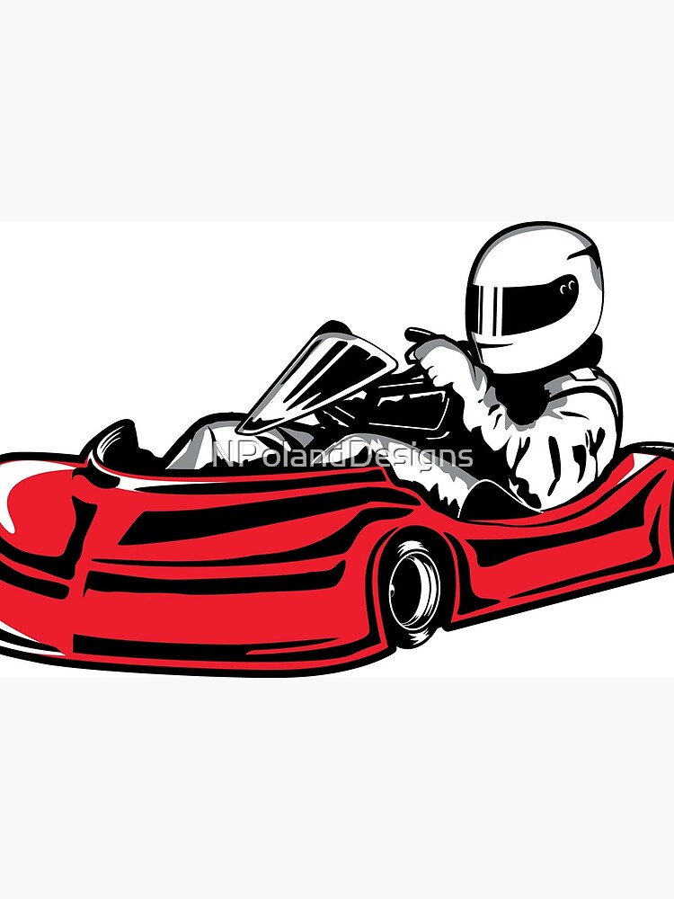 Go Kart Racer Art Board Print