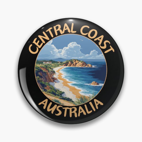 Item preview, Central Coast in New South Wales Australia Art Travel Emblem designed and sold by MaateoDesign.
