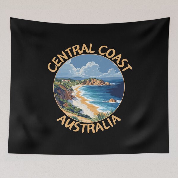 Item preview, Central Coast in New South Wales Australia Art Travel Emblem designed and sold by MaateoDesign.