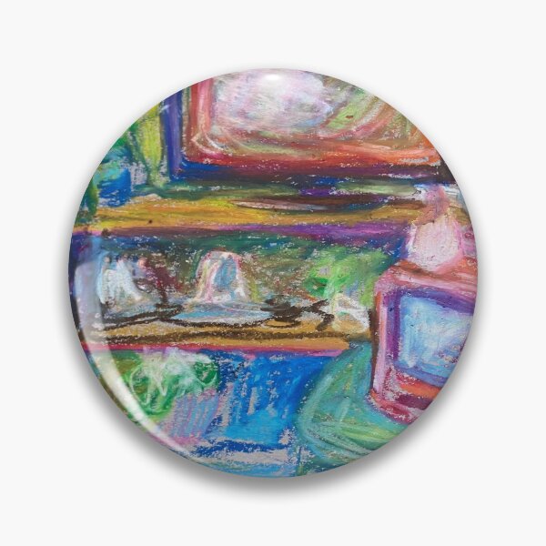 Item preview, Living Room Oil Pastel designed and sold by SmileTea.