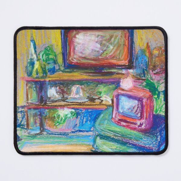 Item preview, Living Room Oil Pastel designed and sold by SmileTea.