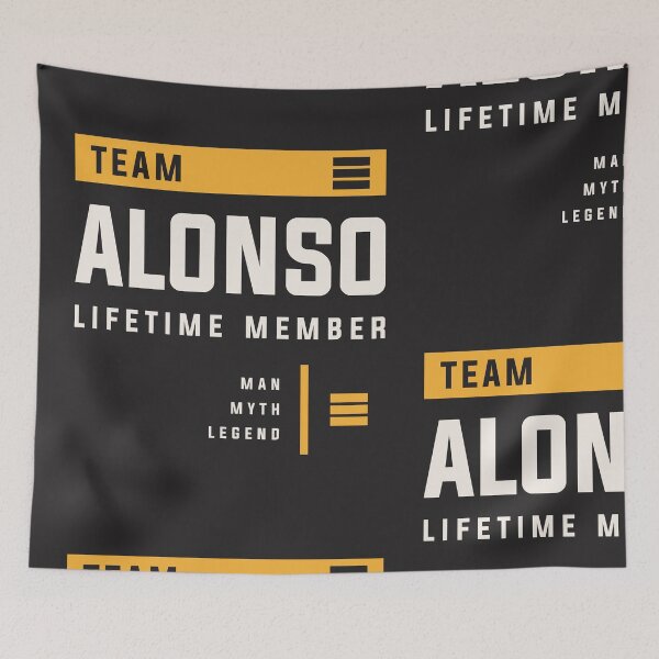 Item preview, Team Alonso Lifetime Member Funny Name Alonso designed and sold by cidolopez.